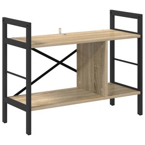 vidaXL Raamatukapp 3 tasandit 75 x 30 x 58,5 cm Tehispuit Sonoma tamm