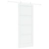 vidaXL Libisev uks Valge 83 x 202 cm Toekas m&auml;nnipuit