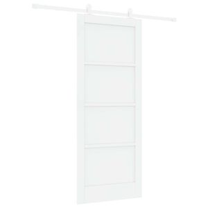 vidaXL Libisev uks Valge 83 x 202 cm Toekas m&auml;nnipuit