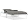 vidaXL metallist voodiraam, valge, 100x190 cm
