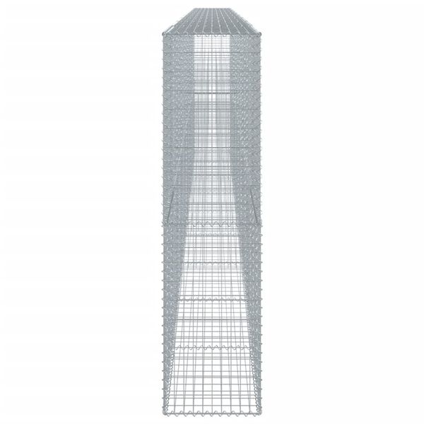 vidaXL kaanega gabioonkorv, 900x50x200 cm, tsingitud raud