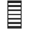 vidaXL raamaturiiul/ruumijagaja, must, 100 x 30 x 198 cm, tehispuit