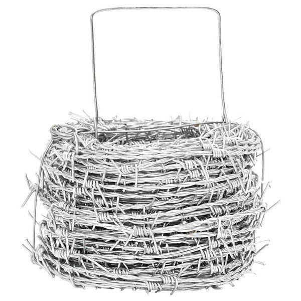 vidaXL Aiav&otilde;rk H&otilde;bedane 50 m Kuumtsingitud teras