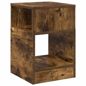 vidaXL Otsalaud Suitsetatud tamm 30,5 x 30 x 45 cm Tehispuit