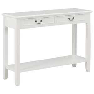 vidaXL konsoollaud, valge, 110 x 35 x 80 cm, puit