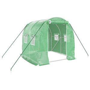 vidaXL kasvuhoone terasraamiga, roheline, 4 m&sup2;, 2x2x2 m