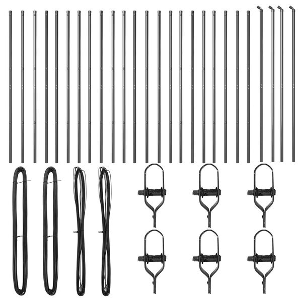 vidaXL Aiapost Muu 26 pcs Hall 3,2 x 3,2 x 200 cm Teras