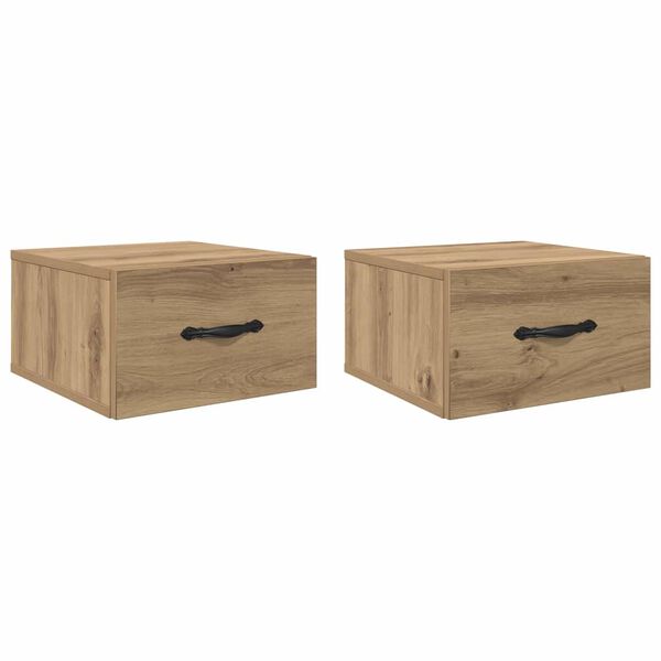vidaXL &Ouml;&ouml;lambi kapp 2 pcs k&auml;sit&ouml;&ouml;tamm 35 x 35 x 20 cm Tehispuit