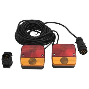 vidaXL haagisetuled 2 tk, punane, 10,5x5x9,5, 12 V, klassikaline pirn