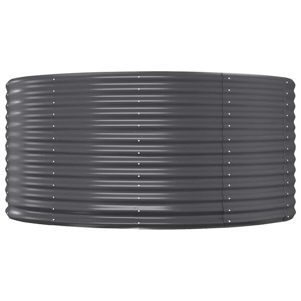 vidaXL aia taimekast, antratsiit, 447x140x68 cm, galvaniseeritud teras