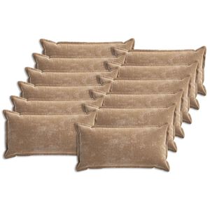 vidaXL Diivanipadi 12 pcs HOUTEN Pruun 40 x 80 cm &Scaron;en&uuml;&uuml;lfabric