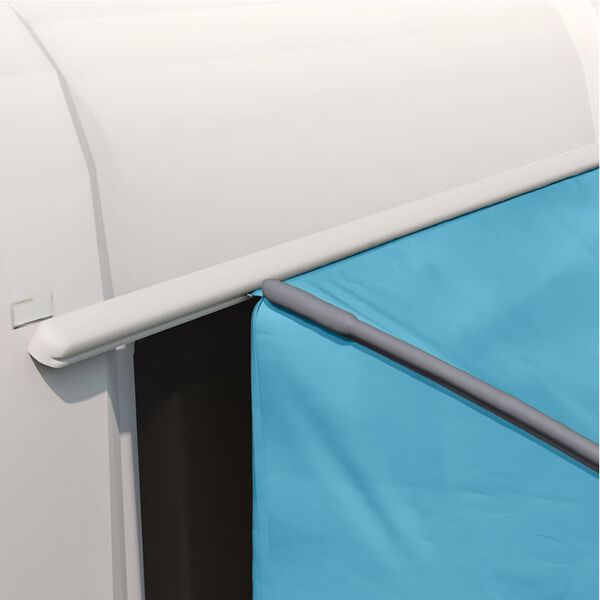 vidaXL Tagaluugitelk katusega Sinine 194 x 180 x 210 cm taft