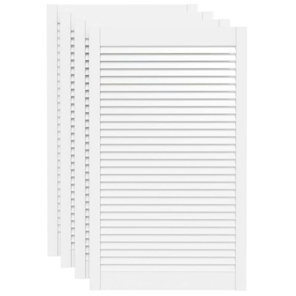 vidaXL kapiuksed, v&otilde;rega disain 4 tk valge 99,3x59,4 cm m&auml;nnipuit