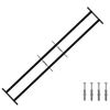 vidaXL Kaitsegrill akende jaoks 2 risttalaga 3 pcs 93-174 cm