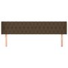 vidaXL voodipeats servadega, tumepruun, 183x16x78/88 cm, kangas