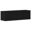 vidaXL Telerikapp Must tamm 100 x 30 x 30 cm Tehispuit