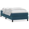 vidaXL Box Vedruvoodi Madratsiga Tumesinine 90x210 cm samet