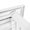 vidaXL aialaud, valge, 126 x 76 x 72 cm plast