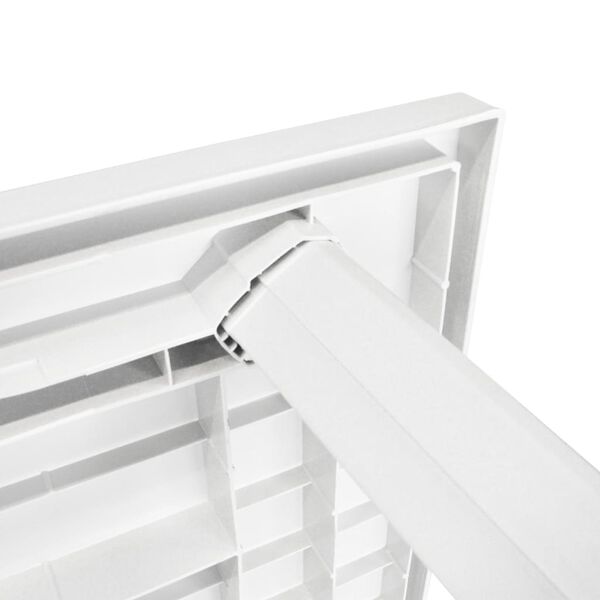 vidaXL aialaud, valge, 126 x 76 x 72 cm plast