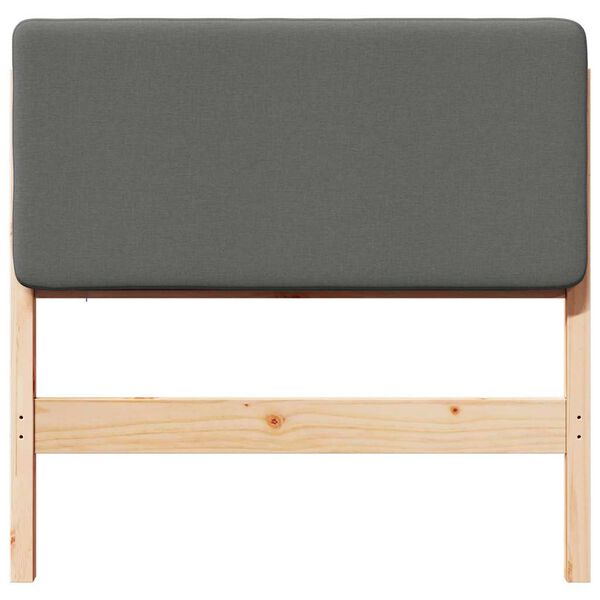 vidaXL Polsterdatud voodiots Pruun ja Heledat Hall 80 cm Tahke m&auml;nd