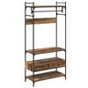 vidaXL Garderoobikapp sahtliga Vana puit 89 x 39 x 184.5 cm Tehispuit