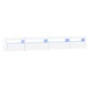 vidaXL telerialus LED-tuledega, valge, 270x35x40 cm