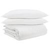 vidaXL Teki komplekt padjaga 3 pcs Valge Down Feather