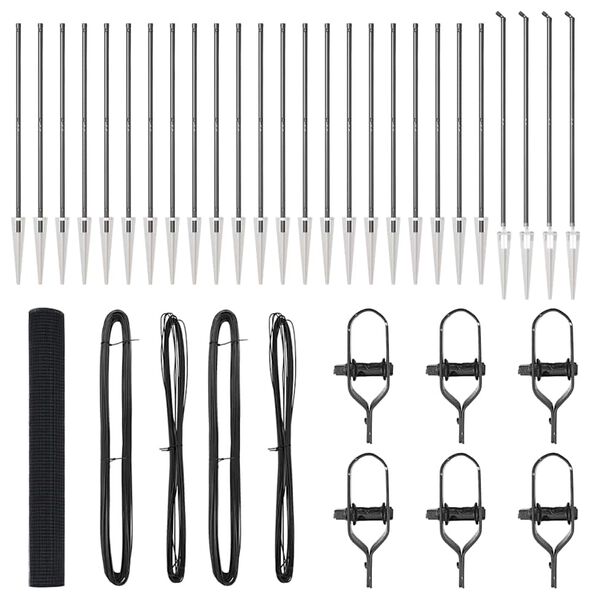 vidaXL Aiapost Hall 50 x 1,4 m (19 x 19 mm v&otilde;rk) Terased ja PVC