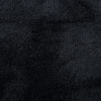 vidaXL vaip "OVIEDO" lühikese narmaga, must, 160 x 160 cm