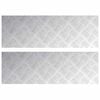 vidaXL Astme katte 2 tk 75 x 25 cm H&otilde;bedane Alumiinium Ristk&uuml;lik