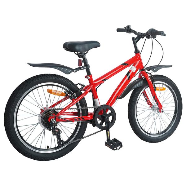 vidaXL Laste Bike 20 Tolli 6-Speed vanuses 6-11 aastat Punane