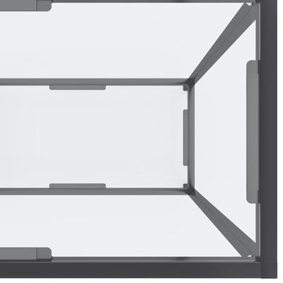 vidaXL konsoollaud, läbipaistev, 180 x 35 x 75,5 cm, karastatud klaas