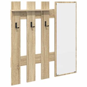 vidaXL Seinale kinnitatav riidepuu Sonoma tamm 100 x 10 x 100 cm