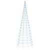 vidaXL LED j&otilde;ulupuu lipuvardal, sinine, 550 LEDi, 300 cm