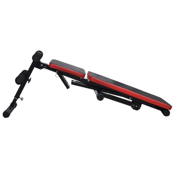 vidaXL reguleeritav istessetõusu pink kangide ja hantlitega 30,5 kg