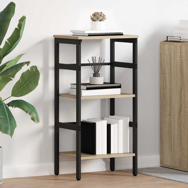 vidaXL Raamatukapp Sonoma tamm 40 x 29,5 x 81 cm Tehispuit