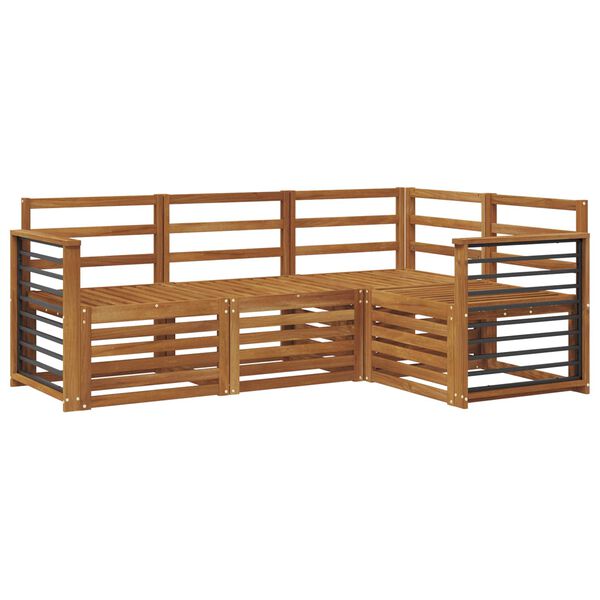 vidaXL Diivanikomplektid 4 pcs Neutraalne Tugev akatsiapuu