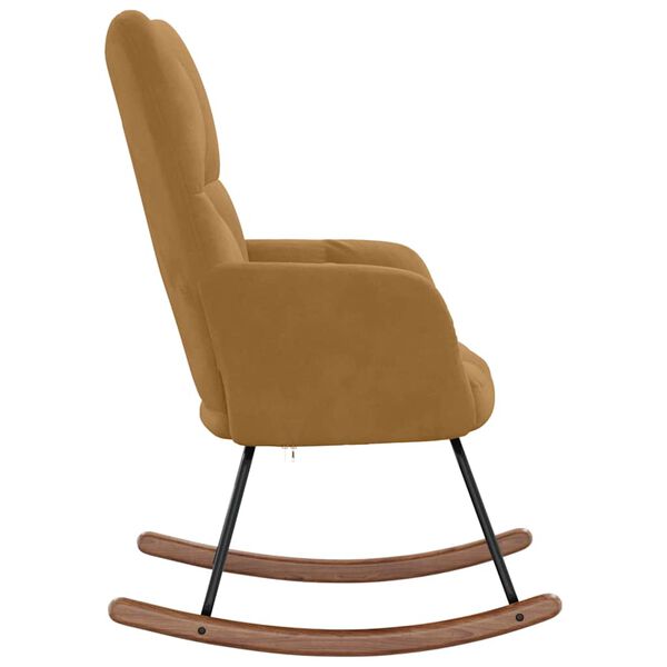 vidaXL kiiktool, pruun, samet