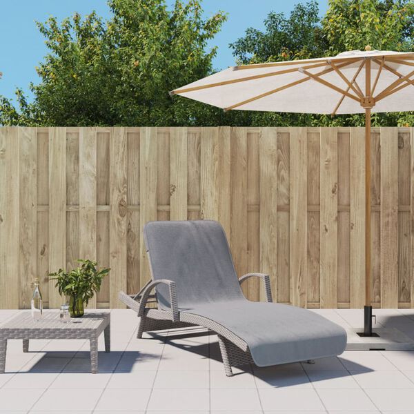 vidaXL rannar&auml;tikud 2 tk, hall, 75 x 200 cm, kangas, 400 GSM