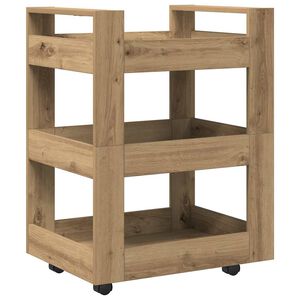 vidaXL K&ouml;&ouml;gik&auml;ru K&auml;sit&ouml;&ouml;puu 60 x 45 x 80 cm Tehispuit