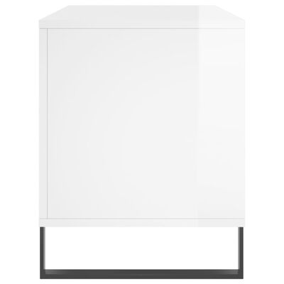 vidaXL plaadikapp, kõrgläikega valge, 100 x 38 x 48 cm, tehispuit