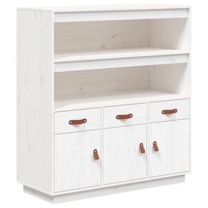 vidaXL k&otilde;rge kapp, valge, 100x40x108,5 cm, m&auml;nnipuit