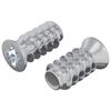 vidaXL Kinnitus 2 pcs H&otilde;bedane M6 x 12 mm Raud