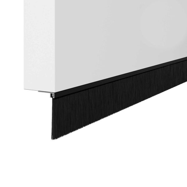 vidaXL Kruvitavad uksel&ouml;&ouml;kide tihendid 2 pcs Must 100 cm