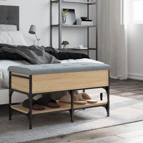 vidaXL jalatsipink, Sonoma tamm, 82 x 42 x 45 cm, tehispuit