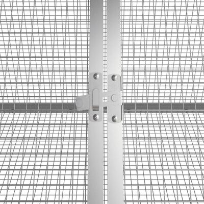 vidaXL küülikupuur, antratsiit, 302,5x80,5x71 cm, tsingitud teras