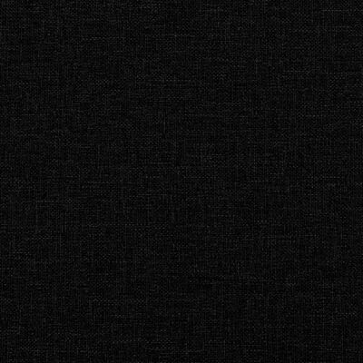 vidaXL 3-osaline diivanikomplekt patjadega, must, kangas