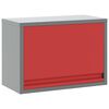 vidaXL T&ouml;&ouml;riistakapp ladustamisega Punane ja hall 50 x 25 x 35 cm