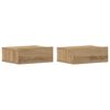 vidaXL ujuvad &ouml;&ouml;kapid 2 tk Artisan Oak 40x32x15 cm Engineered Wood