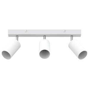 vidaXL Lae kohtvalgusti prožektoritega Valge 38 x 6 x 16 cm Metall